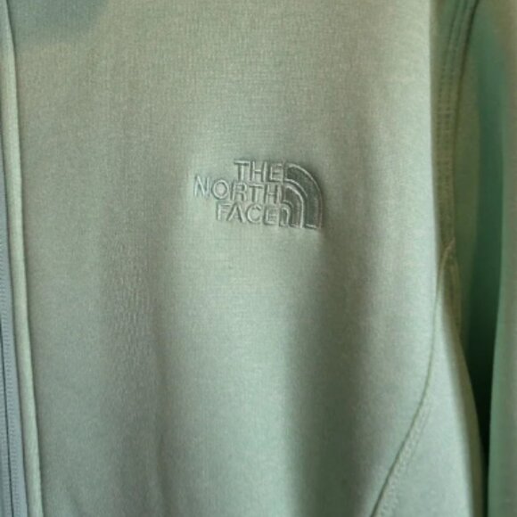 NWT The North Face Women's Mint Green Full Zip Fleece Lined Jacket, XL - Picture 2 of 7